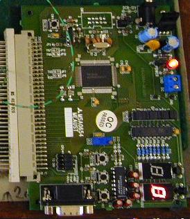 Photograph of the M16C/62 Development Board.